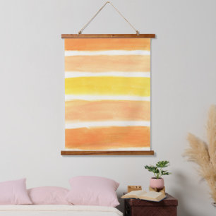 Cream Sickle Stripes  Hanging Tapestry