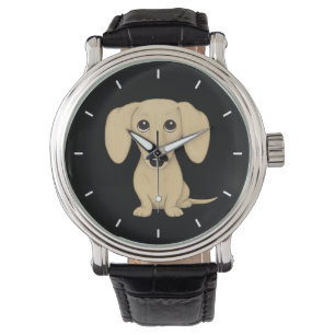 Cream Smooth Coated Dachshund Cute Wiener Dog Watch