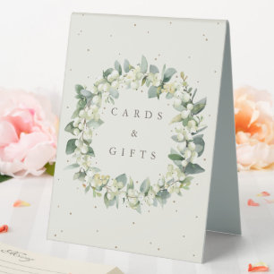 Cream Snowberry+Eucalyptus Wedding Gifts + Cards