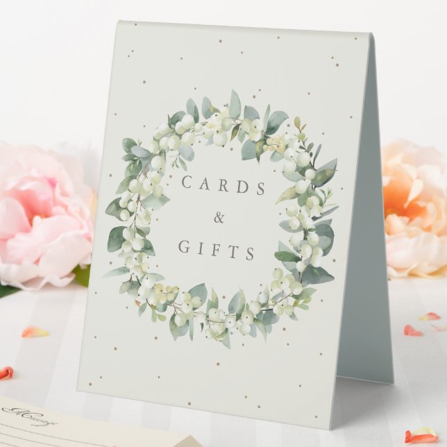 Cream Snowberry+Eucalyptus Wedding Gifts + Cards (In SItu (Wedding))