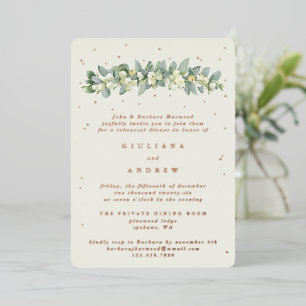 Cream Snowberry+Eucalyptus Wedding Rehearsal