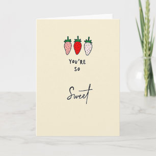 Cream So Sweet Strawberry Card