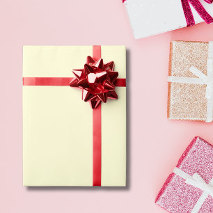 Cream Solid Colour Classic Elegant Wrapping Paper