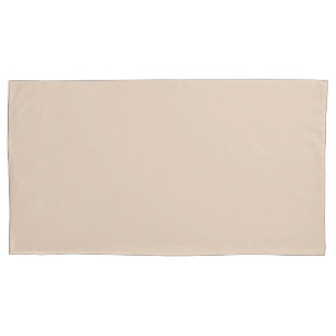 Cream solid colour Pillow Case