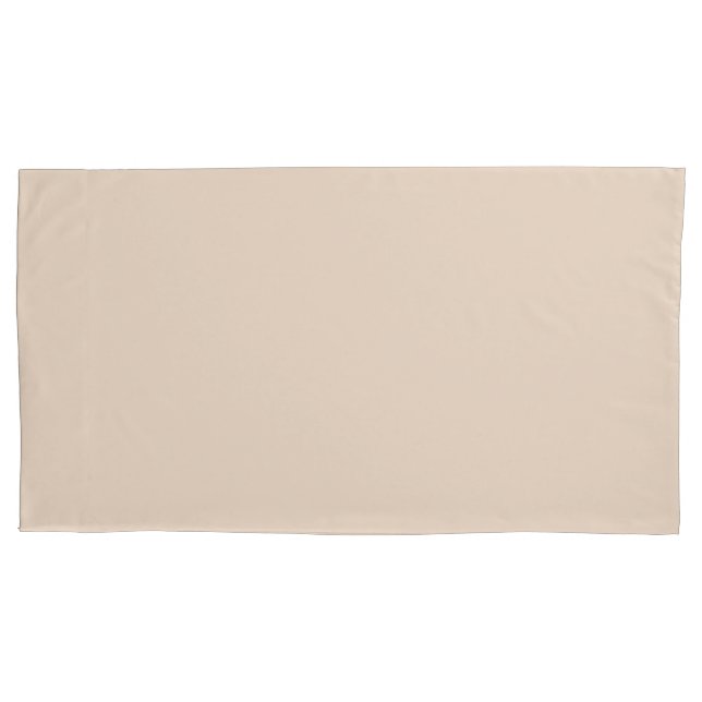 Cream solid colour Pillow Case (Front)