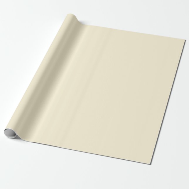 Cream Solid Colour  Wrapping Paper (Unrolled)