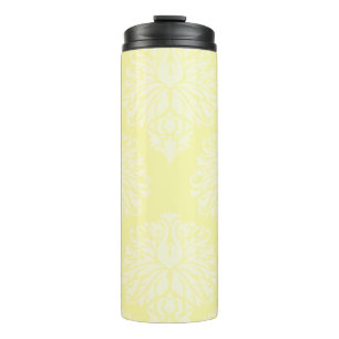 Cream Southern Cottage Damask Thermal Tumbler
