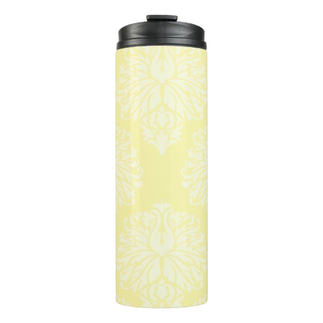 Cream Southern Cottage Damask Thermal Tumbler (Front)