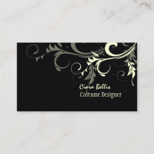 Cream Swirls / Costume Designer / DIY colour Business Card