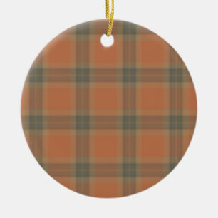 Cream Tartan Ornament