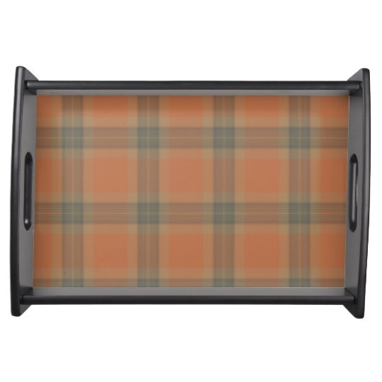 Cream Tartan Serving Tray