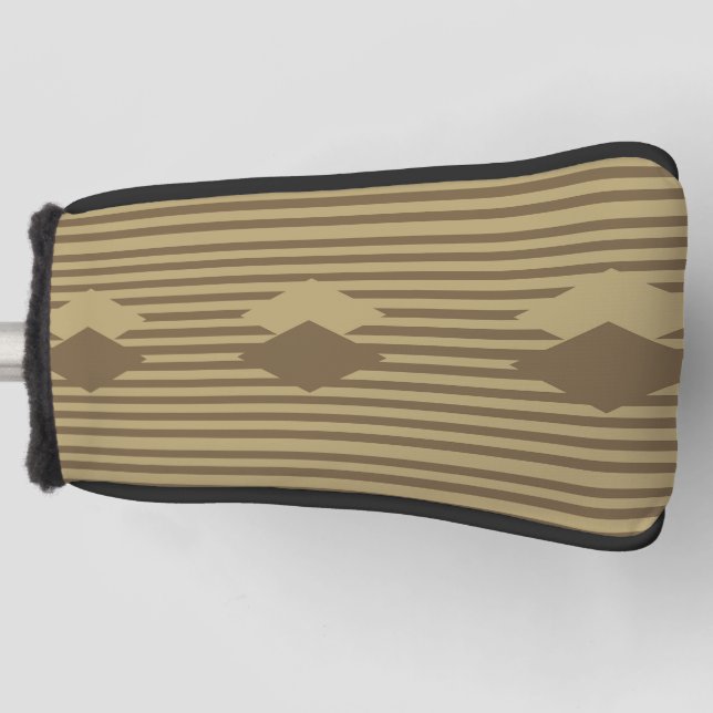 Cream Tea Diamonds Golf Head Cover (Front)