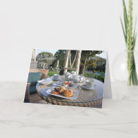 Cream tea thank you card