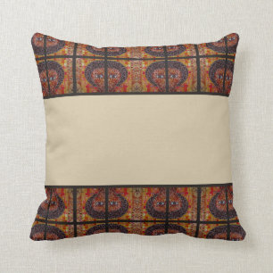 Cream with Warm Accent Ethiopian Traditional   Cushion