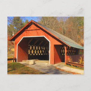 Creamery Covered Bridge Brattleboro Vermont portal Postcard