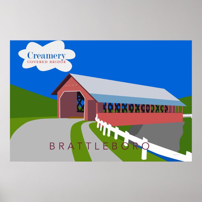 Creamery Covered Bridge Poster (Front)