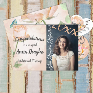 Creamsicle High School Graduation Announcement