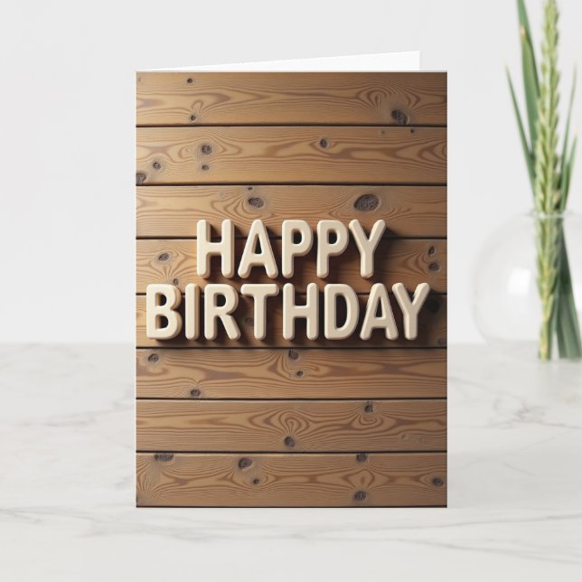 Creamy Birthday Joy Card (Front)