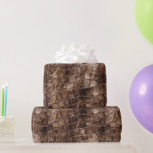 Creamy Brown Chocolate Candy Birthday Wrapping Paper