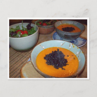 Creamy Carrot Soup Postcard