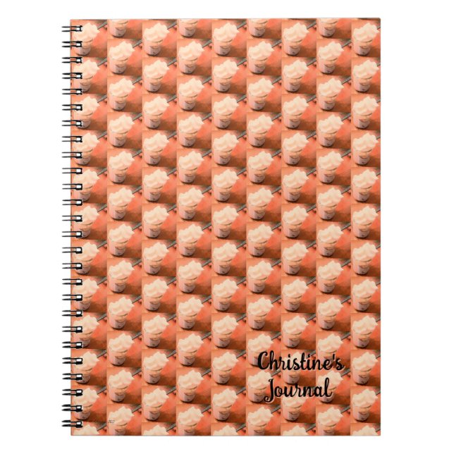 Creamy Dessert Customisable Notebook (Front)