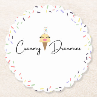 Creamy Dreamies drink paper Coasters