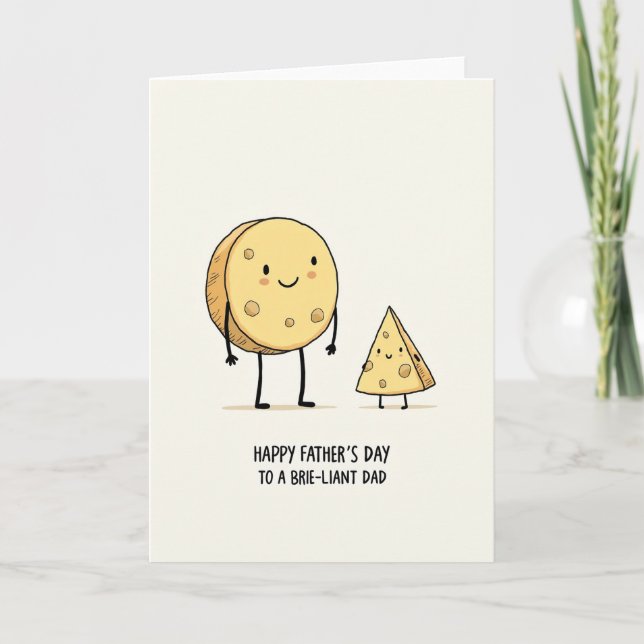 Creamy Fathers Day Cheese Card (Front)