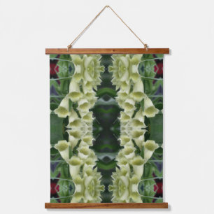 Creamy Foxglove Flower Abstract Pattern       Hanging Tapestry