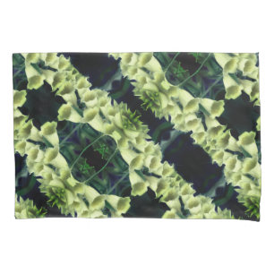 Creamy Foxglove Flower Abstract Pattern Pillowcase