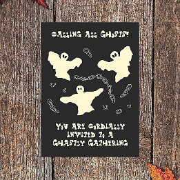 Creamy Ghosts - Halloween Party. Invitation