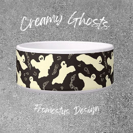 Creamy Ghosts - Halloween pattern.
