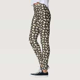 Creamy Ghosts - Halloween pattern. Leggings