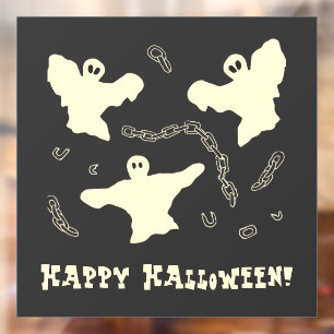Creamy Ghosts - Happy Halloween! Window Cling