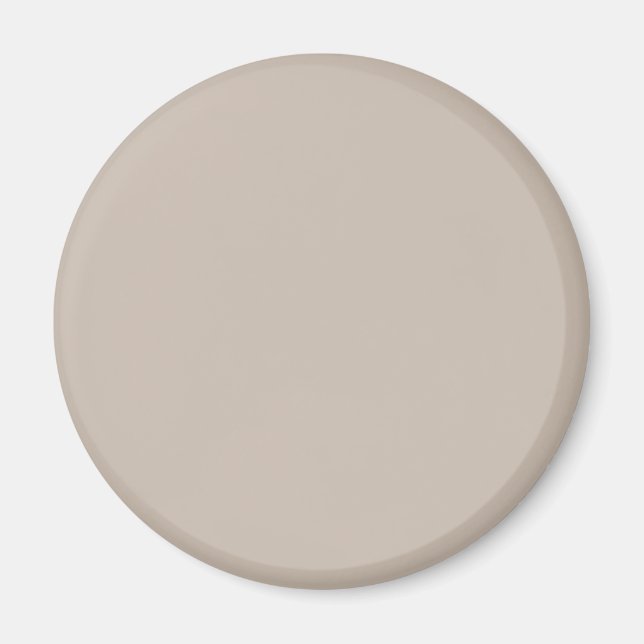 Creamy Mushroom Solid Colour Magnet (Front)