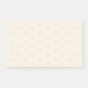 Creamy Peach Pattern Post-It Notes 6 X 10