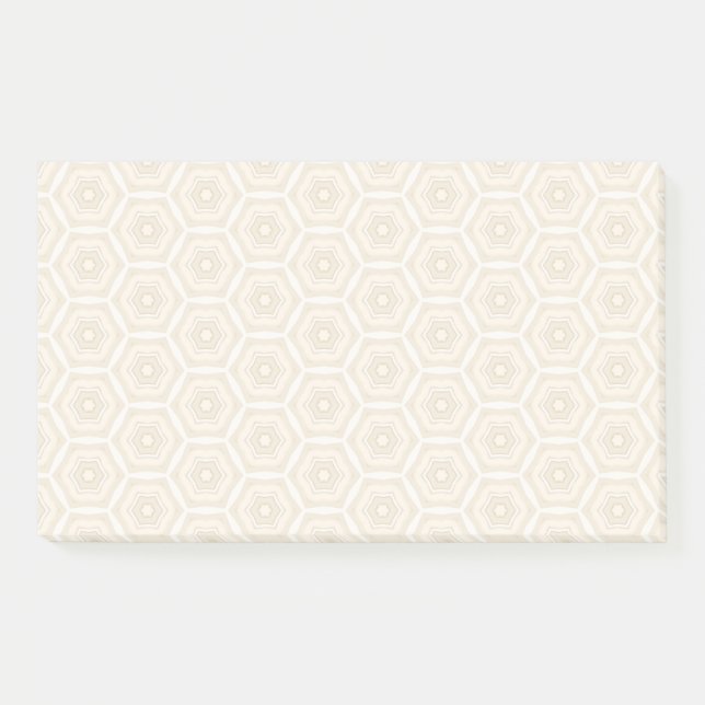 Creamy Peach Pattern Post-It Notes 6 X 10 (Front)