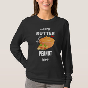 Creamy Peanut Butter Love Jelly Food Graphic T-Shirt