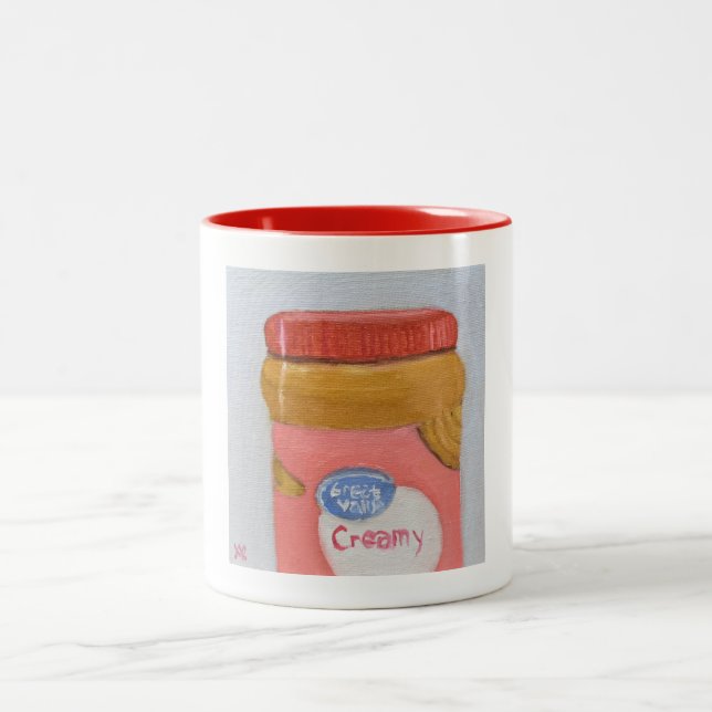 Creamy Peanut Butter Two-Tone Coffee Mug (Center)