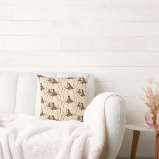 Creamy Pumpkin Patch Autumn Pillow