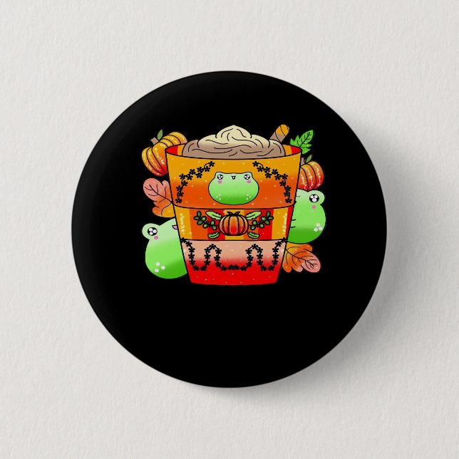 Creamy Pumpkin Spice Latte Season 6 Cm Round Badge (Front)