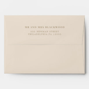 Creamy Return Address Envelope