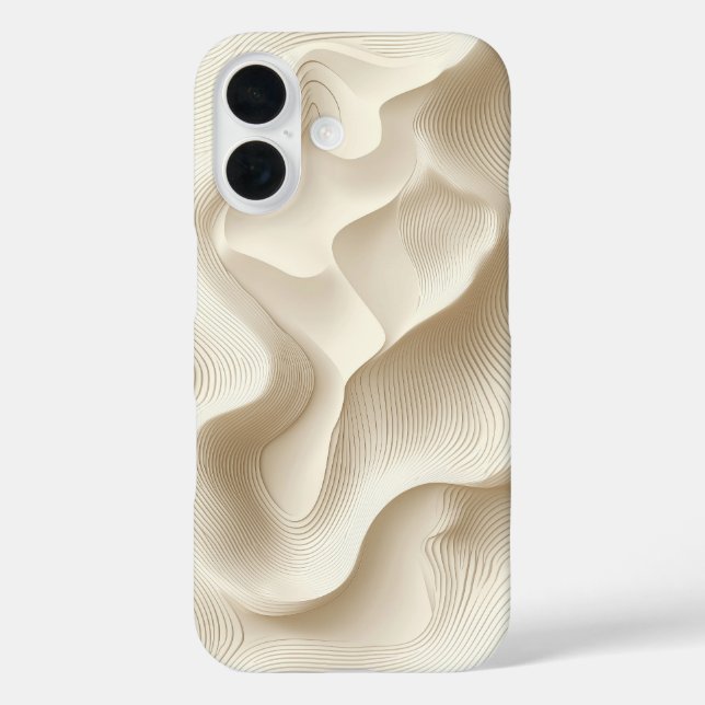 Creamy Swirl Texture Phone Case (Back)