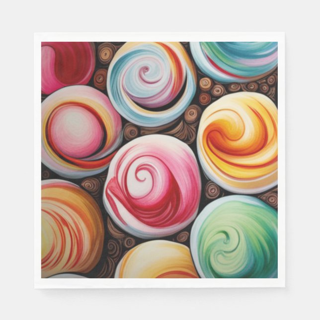 Creamy Swirls Napkin (Front)