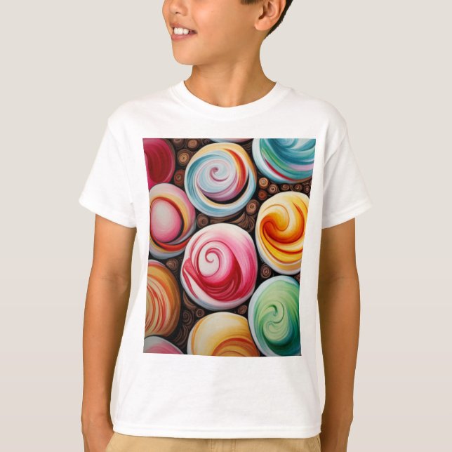 Creamy Swirls T-Shirt (Front)
