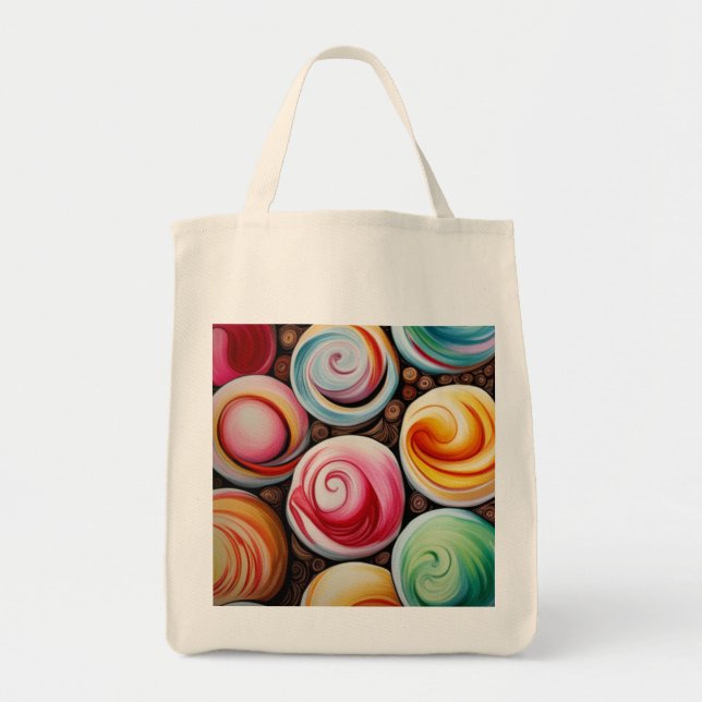 Creamy Swirls Tote Bag (Front)