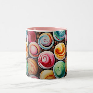 Creamy Swirls Two-Tone Coffee Mug