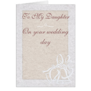Creamy Tan Wedding Card