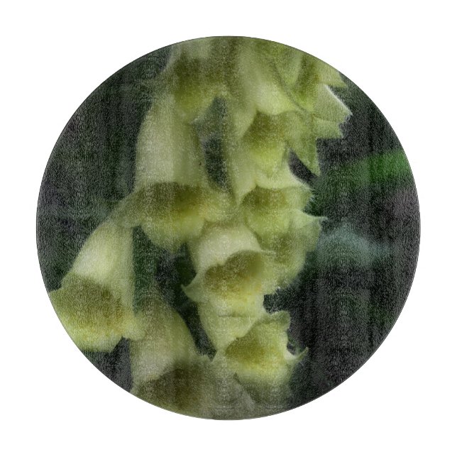 Creamy White Foxglove Flowers Cutting Board (Front)