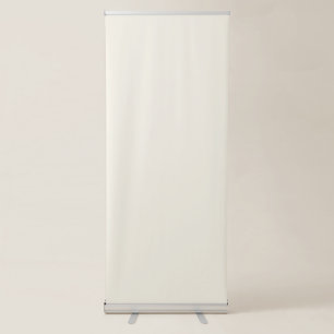 Creamy White Solid Colour Retractable Banner