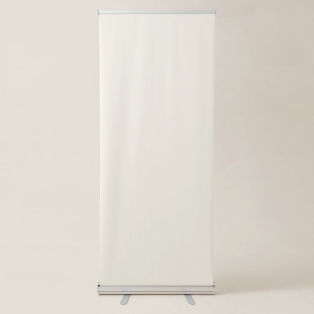 Creamy White Solid Colour Retractable Banner (Front)